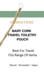 Mary Cork travel toiletry pouchhang tag